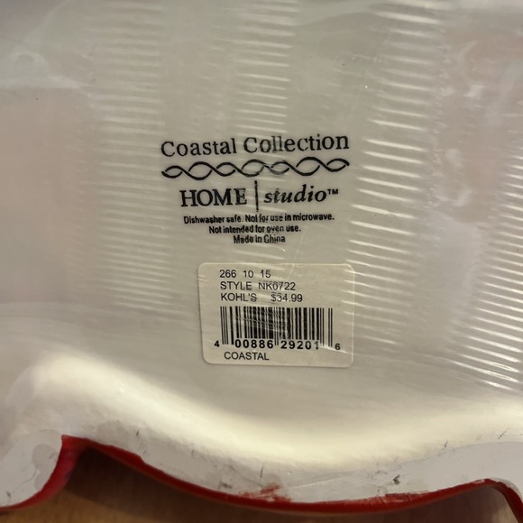 Sonoma Nantucket Collection Crab Lidded Serving Dish/Cookie Jar NEW SEALED - Picture 3 of 4